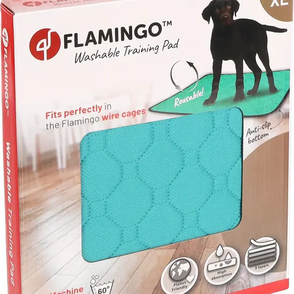 Flamingo plienkové podložky pre psov - zelená XL
