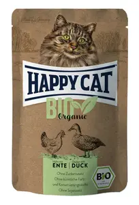 Happy Cat Bio Organic kapsičky - hydina a kačica 6 x 85 g