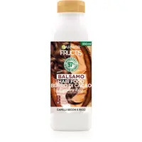 Garnier Fructis Cocoa Butter Hair Food uhlazující balzám pro nepoddajné a krepatějící se vlasy 350 ml