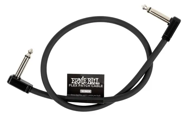 Ernie Ball Flex Patch Cable 18" Black