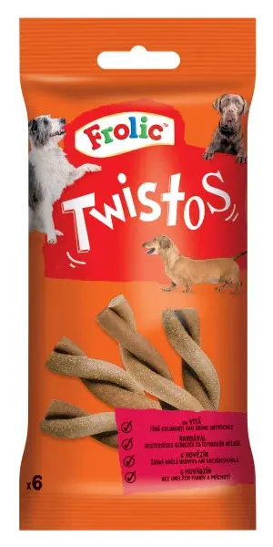 Frolic Twistos - s hovězím 105 g