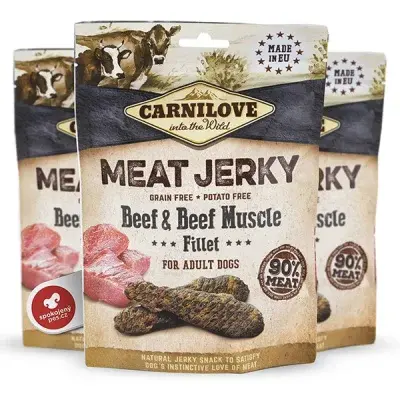 Carnilove Jerky Snack hovězí filé 100 g