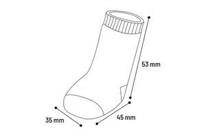 Flamingo ponožky pro psa - černé/šedé S