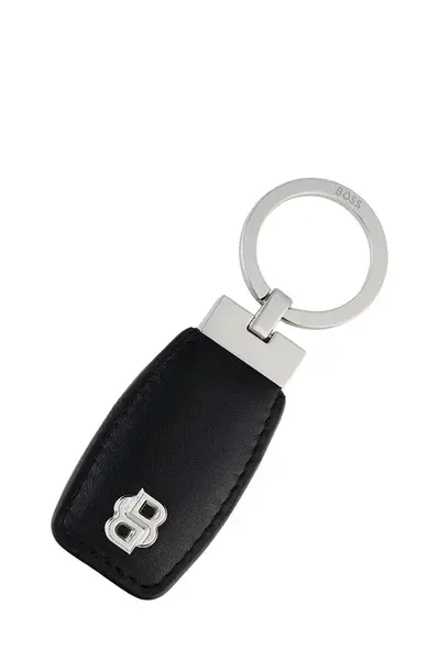 Přívěsek na klíče BOSS Double B Black & Chrome