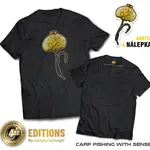 4anglersdesign tričko carp fishing with sense - s