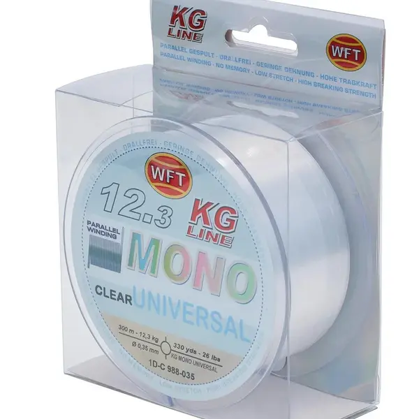 Wft vlasec kg mono universal clear 300 m - 0,35 mm 13 kg