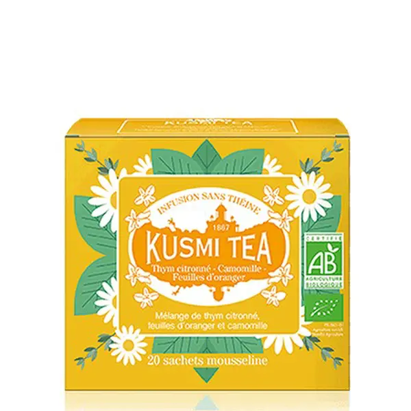 Kusmi Tea Tymián, pomerančové květy a heřmánek 20 sáčků, 24 g