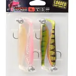 Fox rage gumová nástraha zander pro loaded uv mixed colour packs - 7 cm 5 g