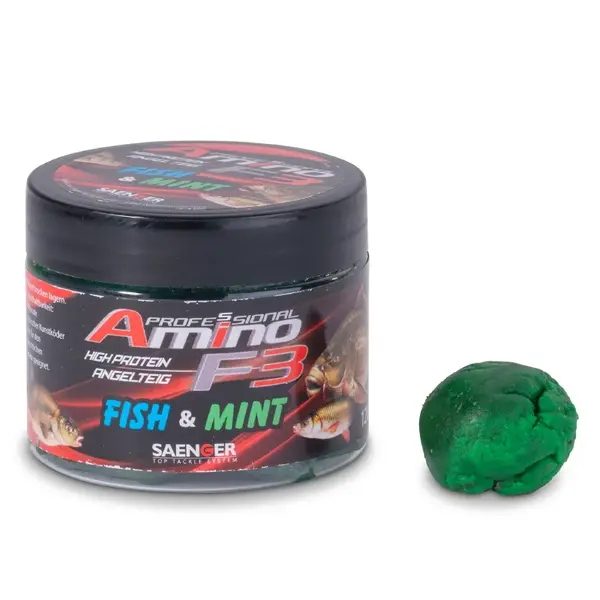 Saenger rybářské těsto amino f-3 120 g - ryba máta