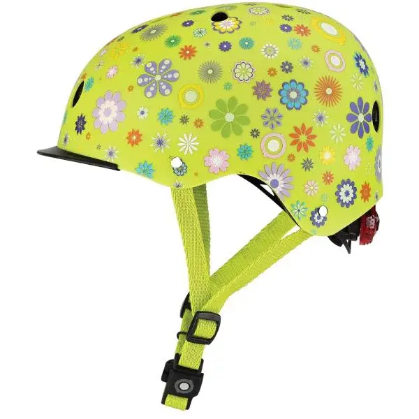 Globber Detská prilba Elite Lime Green  - Flowers XS/S (48-53 cm)