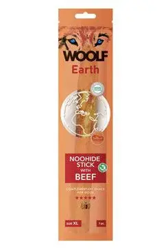 Woolf pochoutka earth noohide XL stick with beef 85g