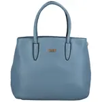 Elegantní jednoduchá dámská koženková kabelka Malika, světle modrá