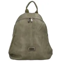 Trendový dámský koženkový batůžek Radana, zelená