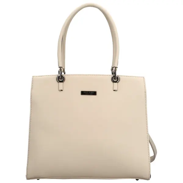 Módní dámská kabelka do ruky Delami Aviana, krémová