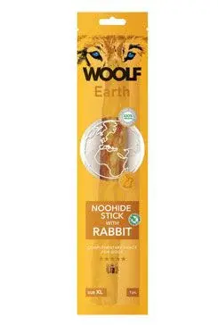 Woolf pochoutka earth noohide XL stick with rabbit 85g