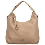 Stylová dámská koženková kabelka Tifania, taupe