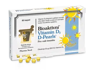 Pharma Nord Bioaktivní Vitamin D3 D-pearls Cps.80