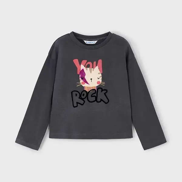 Bavlnené tričko s dlhým rukávom Mayoral