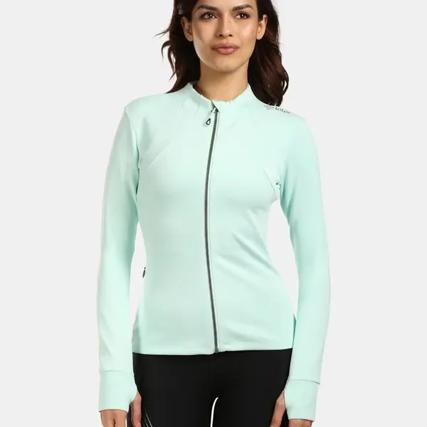 Women's sports sweatshirt without hood Kilpi LAJEN-W Menthol