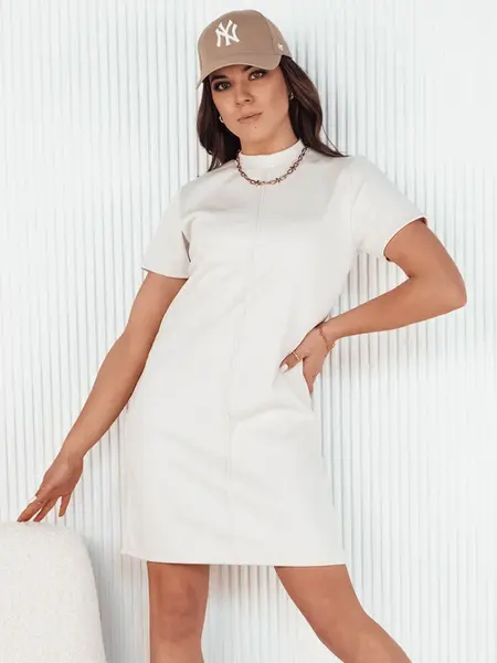 Mini šaty SHAWN Farba Ecru DSTREET