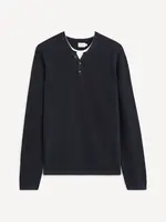 Tmavomodrý sveter Celio Techillpic