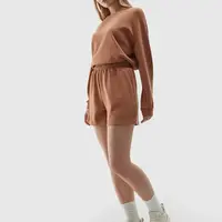 Women's sweat shorts with modal 4F - brown