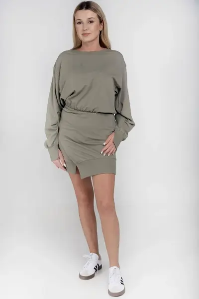 Khaki sweatshirt dress By o la la