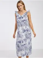Modro-biele kvetované midišaty JDY Filippa
