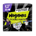 Ninjamas Pyjama Pants kosmické lodě 8–12 let 27–43 kg pyžamové kalhotky 9 ks