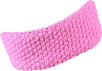 Unisex pletená čelenka sherpa laura růžová uni