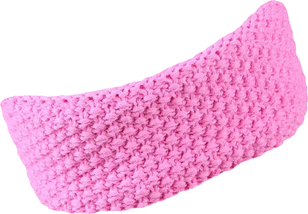 Unisex pletená čelenka sherpa laura růžová uni