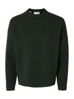 SELECTED Sveter 'SLHTELLER'  tmavozelená