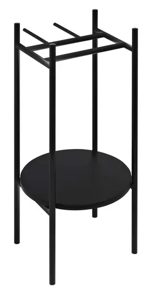 Sapho Puno - Kovový podstavec pod umývadlo, čierna SKA380-2