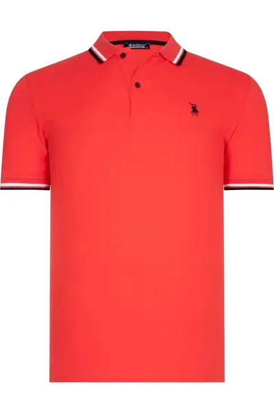 T9594 DEWBERRY MEN'S T-SHIRT-POMEGRANATE