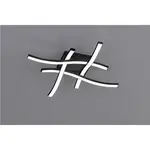 Reality Stropné LED svietidlo Route, 4-bodové, 4x5W, matná čierna, 46 x 46 cm