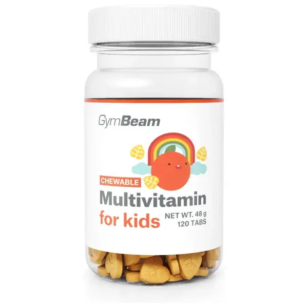 GymBeam CMÚĽACÍ MULTIVITAMÍN - 120 TAB - POMARANČ Vitamíny pre deti, , veľkosť