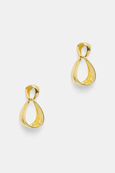 Pozlátené strieborné náušnice Answear.LAB