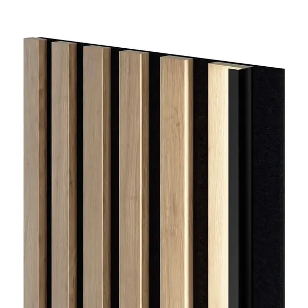 Akustické panely lamelové na plsti Saragossa lumi led 30x265