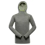 Pánská rychleschnoucí mikina alpine pro rolt zelená m