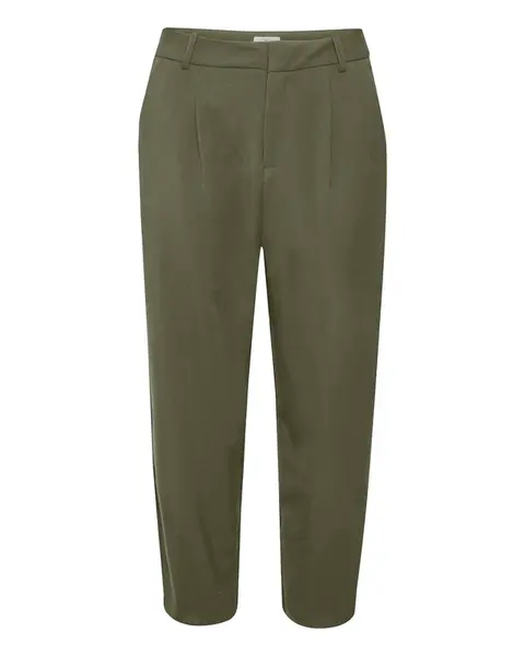 Kaffe Plisované nohavice 'Merle'  kaki