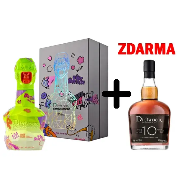 Dictador Game Changer Neon Yellow 0,7 l + Dictador 10 Y.O. ZDARMA