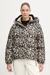 Péřová lyžařská bunda Fusalp Ada Leopard