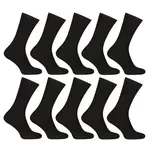 Nedeto 10PACK ponožky vysoké bambusové černé (10PBV01) S