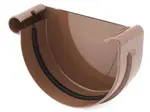 Plastové čelo žlabu Covernit PVC 100 mm levé hnědá