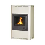 Kachle s výmenníkom AQUAFLAM 25, krémová, manuálna regulácia FLHSF29-032