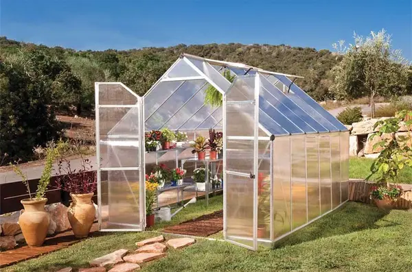 Záhradný skleník Palram ESSENCE 8x12 silver