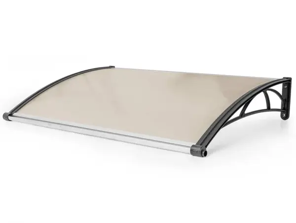Vchodová stříška VALTELLINA 120 x 82 cm černá / bronz GU7315163