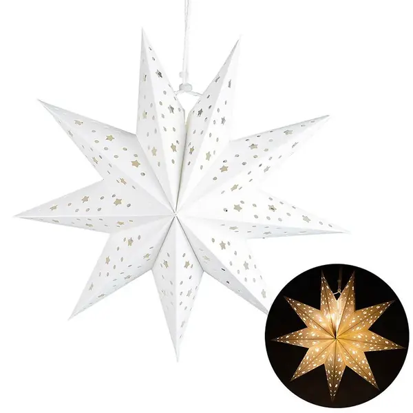 Papírová hvězda led 35cm