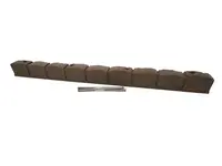 Multy home Zahradní obrubník ROMAN STONE hnědá 120 cm, gumový (včetně hřebů) MHEU5000064, 1 ks