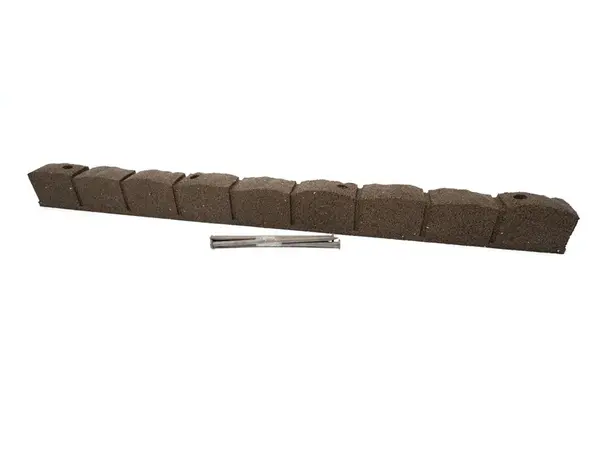 Multy home Zahradní obrubník ROMAN STONE hnědá 120 cm, gumový (včetně hřebů) MHEU5000064, 1 ks